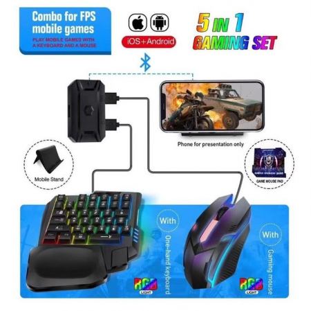 5in 1 Gaming Set K170 For Mobile 